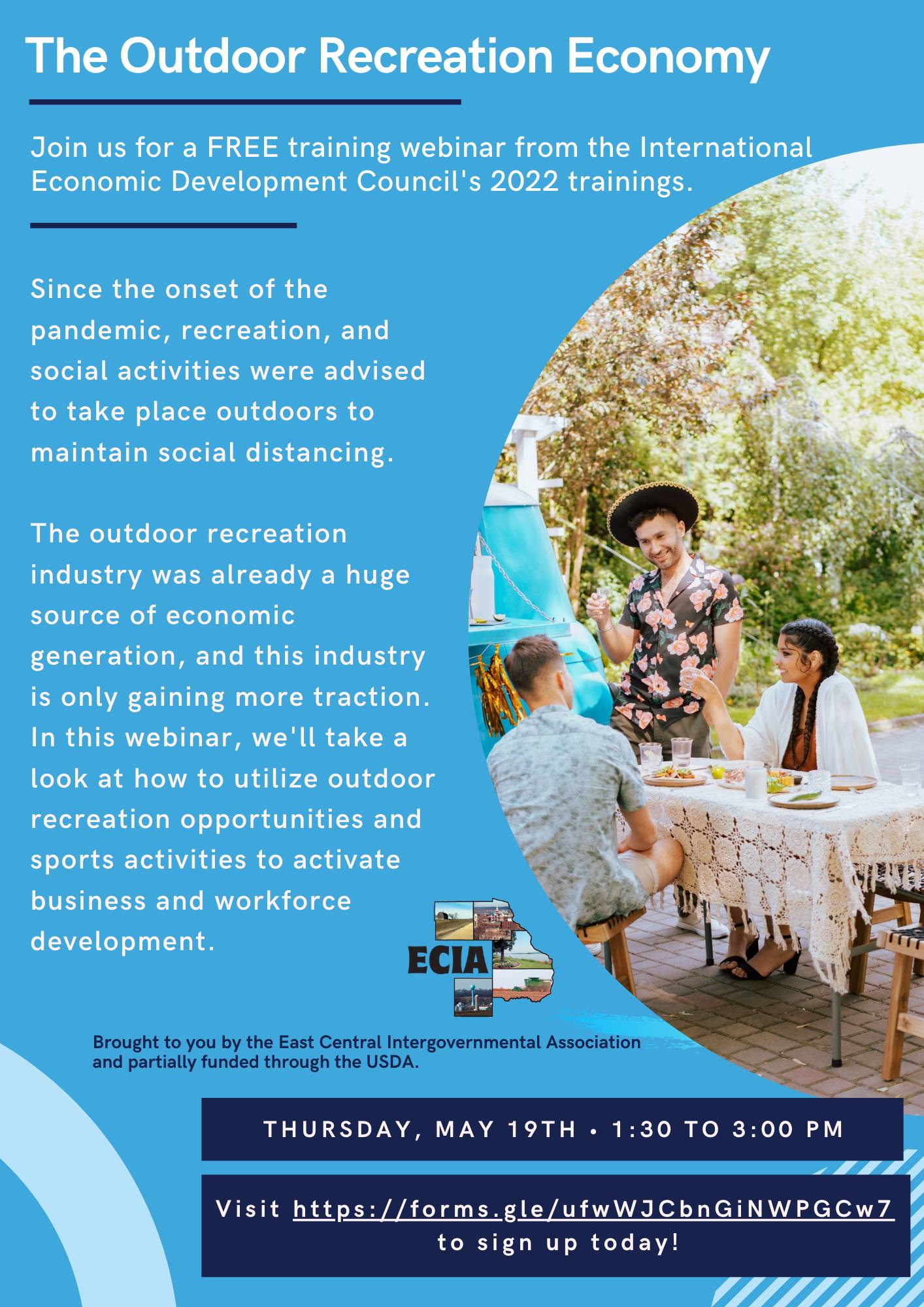 The Outdoor Recreation Economy IEDC Webinar Flyer 5-19-22  - Copy